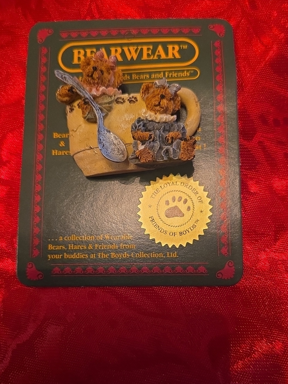 Bearwear Teddy Bear Mug Pin - Brown